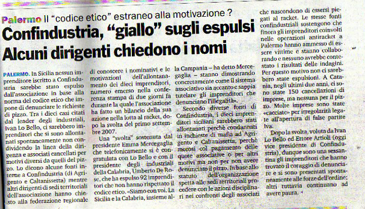 Confindustria, “giallo” sugli espulsi, alcuni dirigenti chiedono i nomi