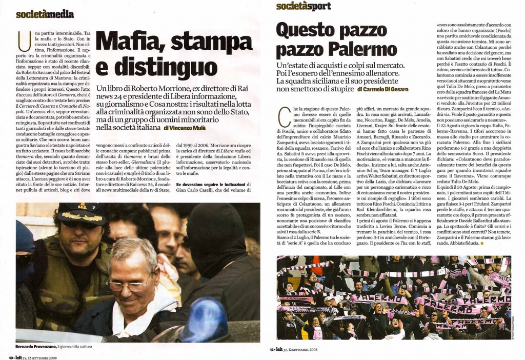 Mafia stampa e distinguo