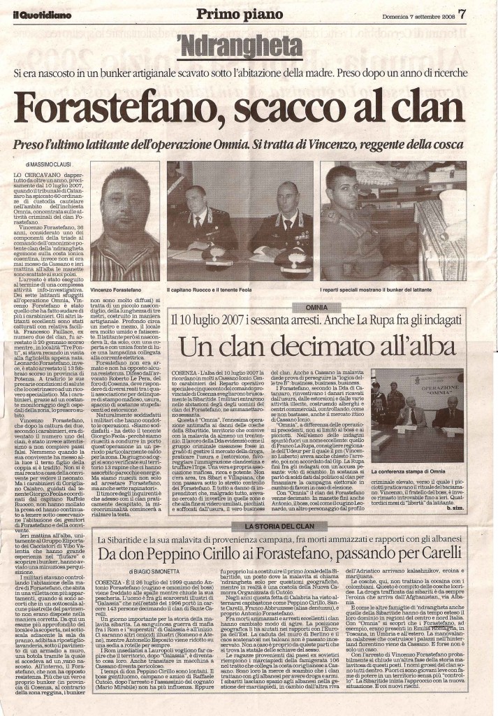 Forastefano, scacco al clan