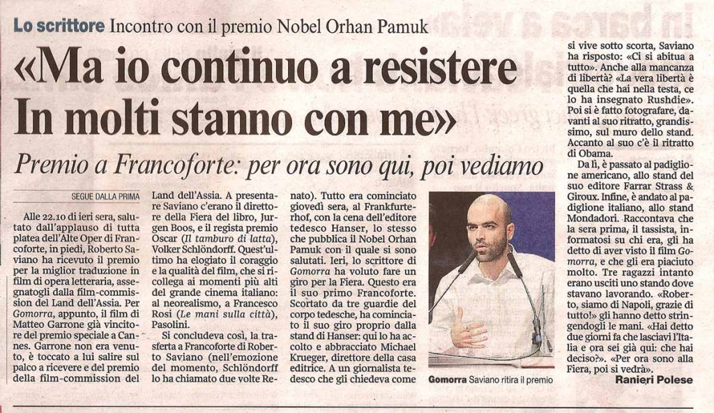 “Ma io continuo a resistere in molti stanno con me”
