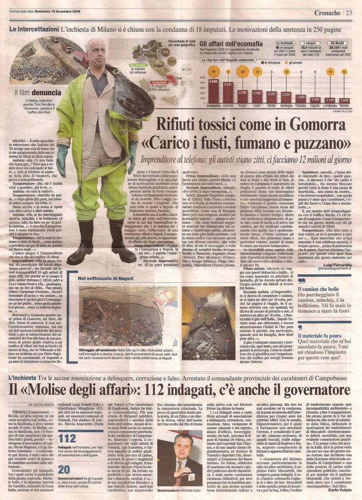 Rifiuti tossici come in Gomorra “Carico i fusti, fumano e puzzano”