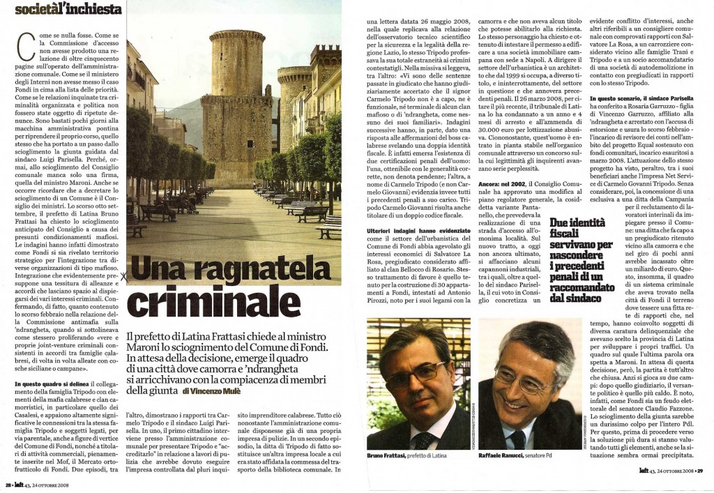 Una ragnatela criminale