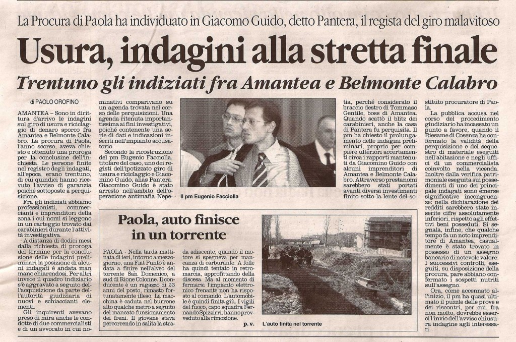 Usura, indagini alla stretta finale