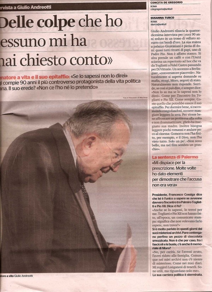 Delle colpe che ho nessuno mi ha mai chiesto conto