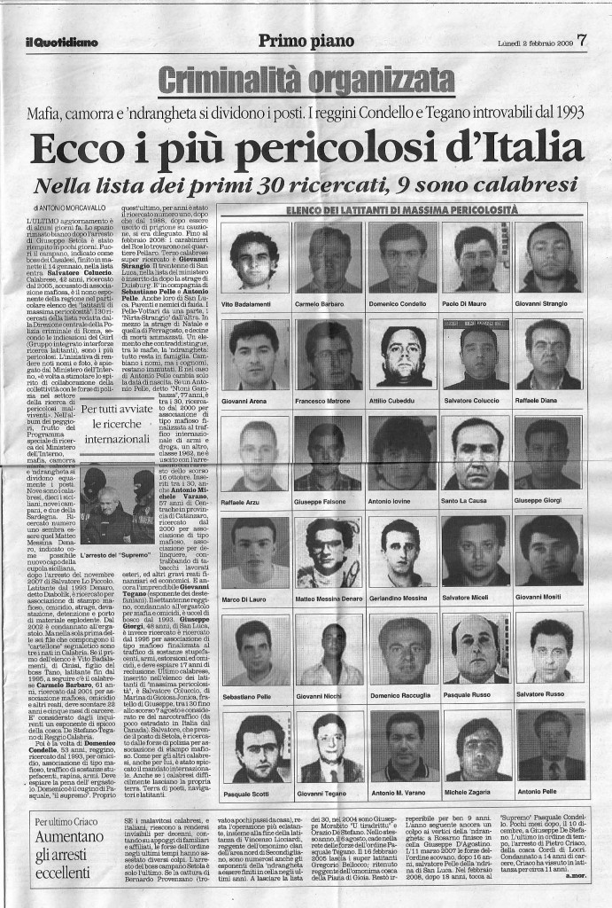 Ecco i più pericolosi d’Italia