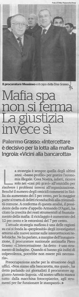 Mafia non si fermaLa giustizia invece sì