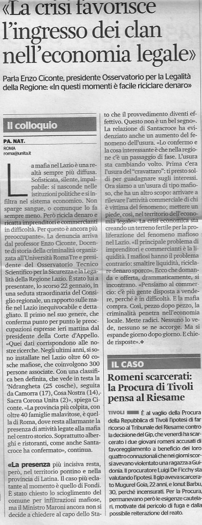 La crisi favorisce l’ingresso dei clan nell’economia legale