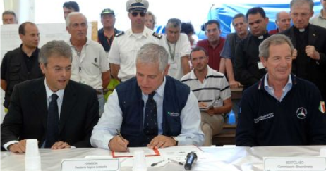 Mafia: cartello per la legalità davanti a impresa sequestrata