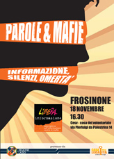 “Parole e mafie. Informazione, silenzi e omertà”