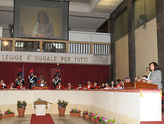 I giovani di Libera con Denise