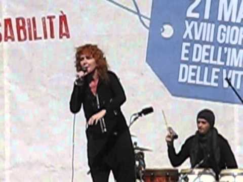 Fiorella Mannoia alla giornata della Memoria e dell’Impegno