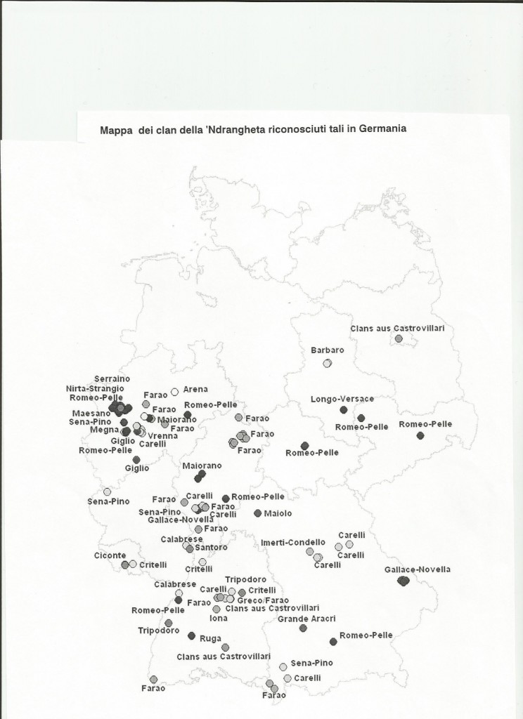 Die ‘ndrangheta in Deutschland