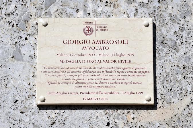 21 marzo a Milano. La Giornata della memoria di Libera e la targa in ricordo di Ambrosoli