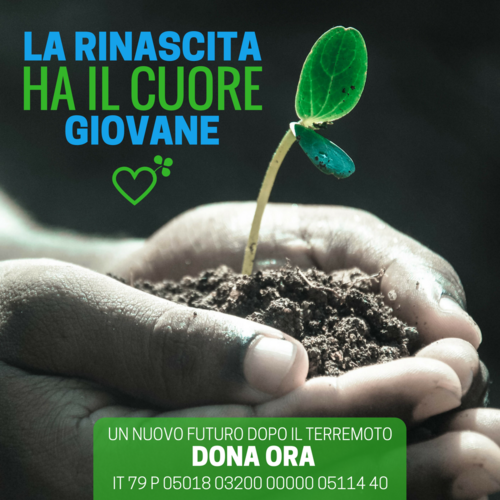 Emergenza terremoto: la rinascita ha un cuore giovane