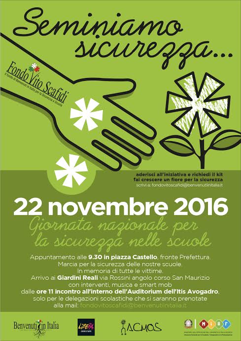 22 novembre: Giornata Nazionale per la Sicurezza Scolastica