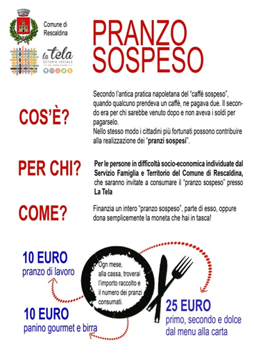 Pranzo sospeso a La Tela di Rescaldina