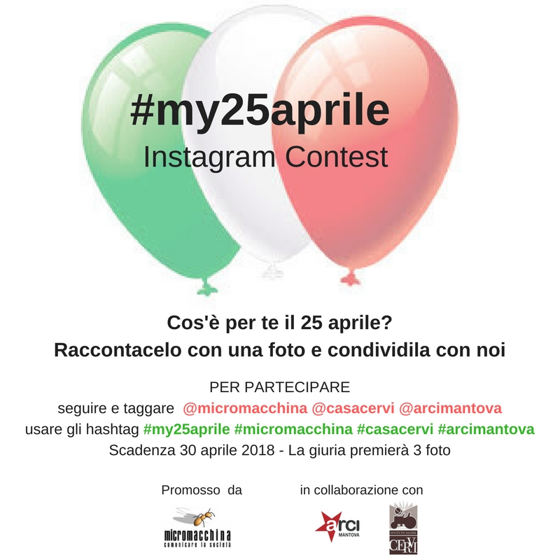 #my25aprile, Instagram contest nazionale