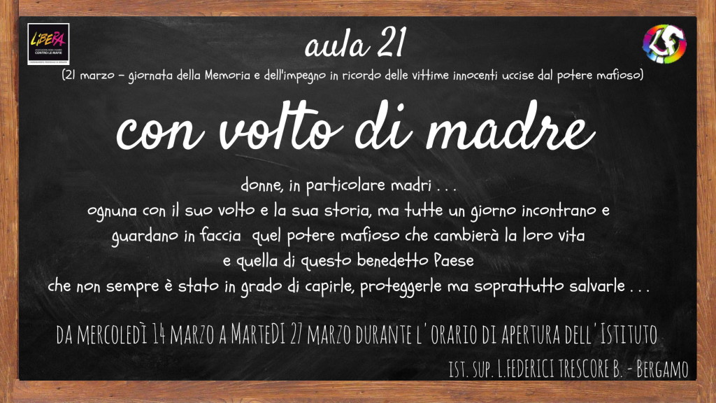 Aula 21… con volto di madre