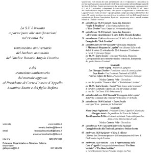 Invito a presenziare Iniziative Settimana della Legalità Giudici Saetta Livatino (3) 2-2