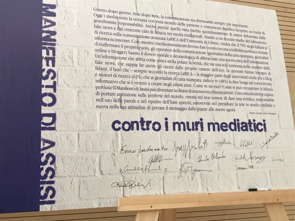 Le parole non sono pietre, la carta di Assisi. La Carta di Assisi