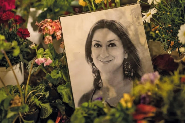 Malta 16 ottobre 2021, quarto anniversario dell’omicidio di Daphne Caruana Galizia