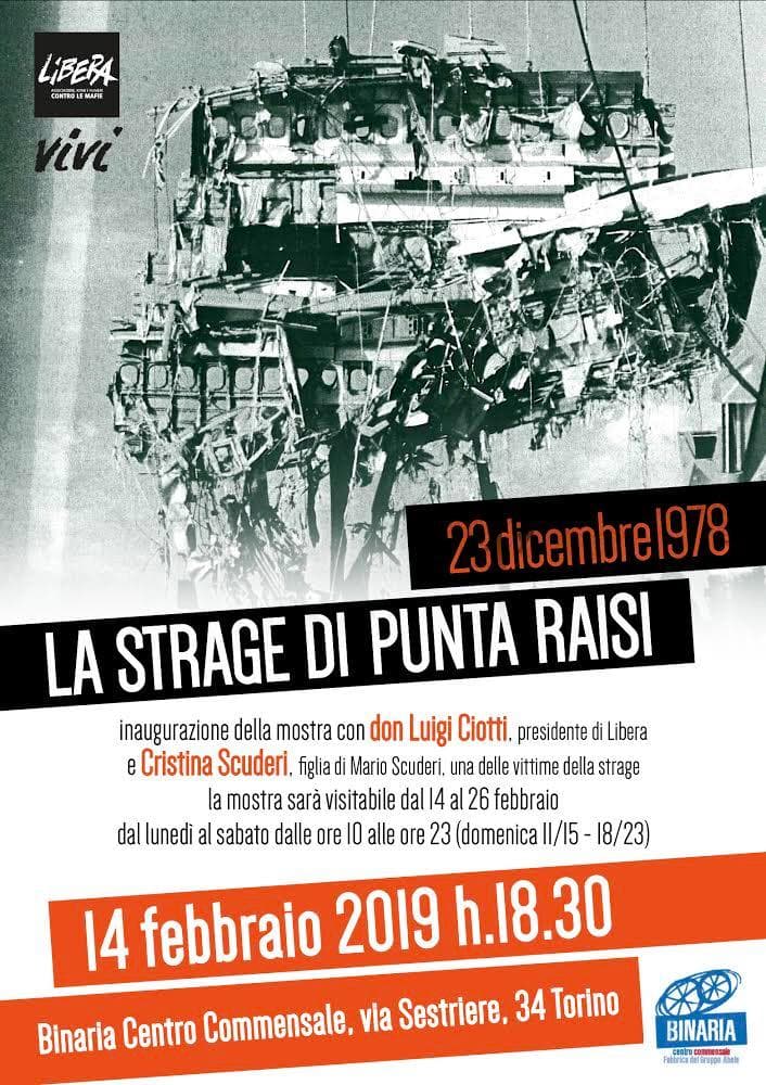 La strage di Punta Raisi, una mostra a Torino