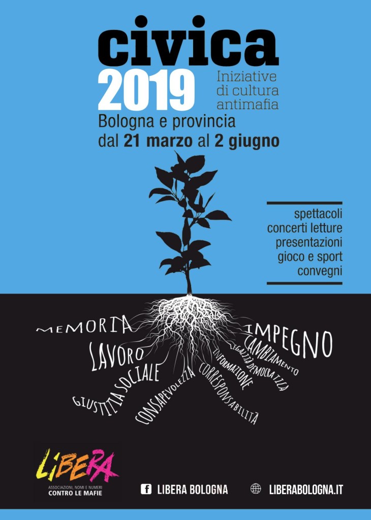 Bologna, al via “Civica. Iniziative di cultura antimafia”