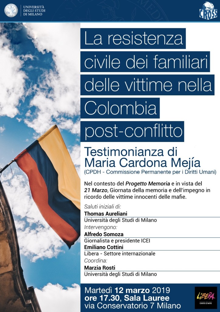 Milano, la resistenza civile dei familiari delle vittime in Colombia