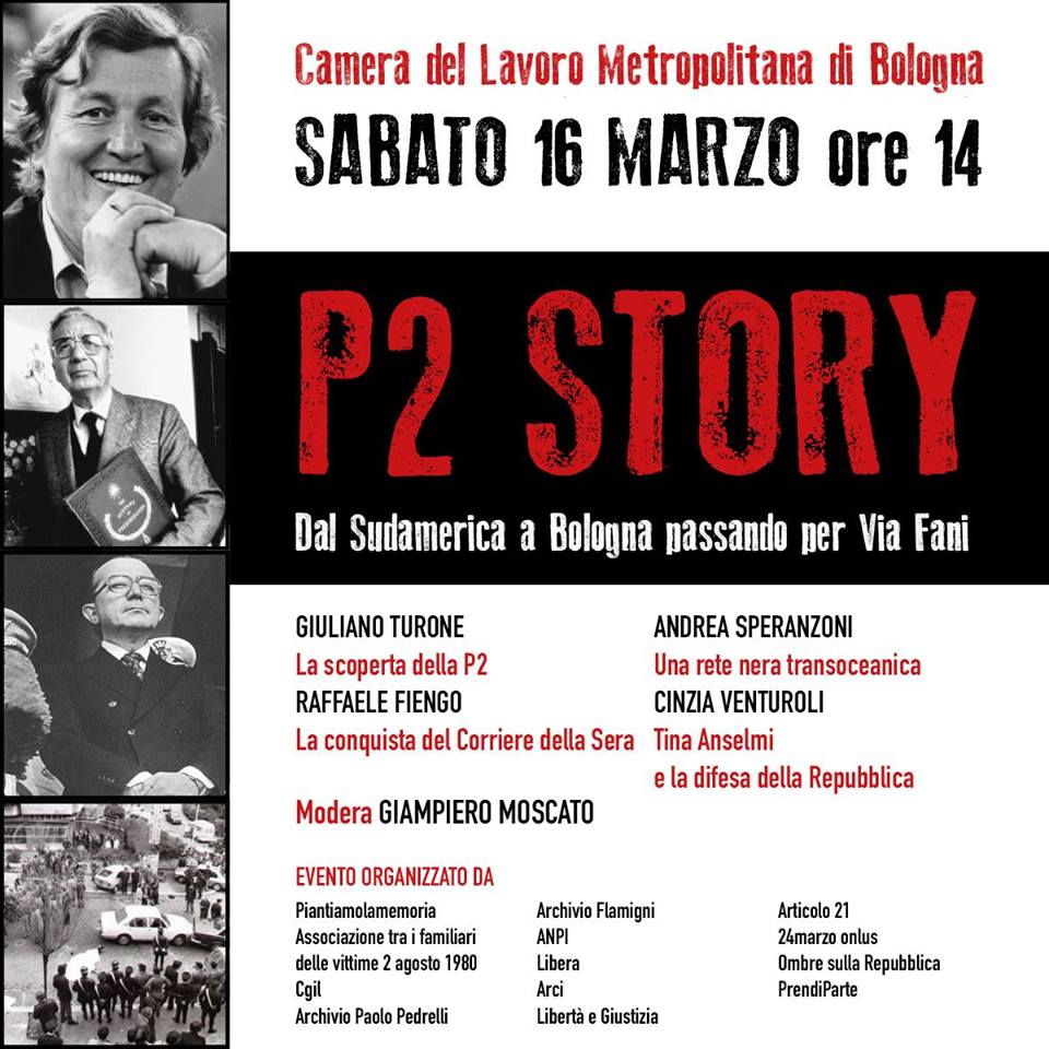 Bologna 16 marzo, “P2 Story”