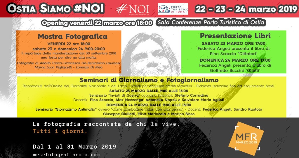Ostia siamo #NOI: tre giorni di festa, giornalismo, libri, fotografie