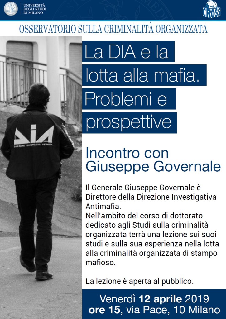 La Dia e la lotta alla mafia