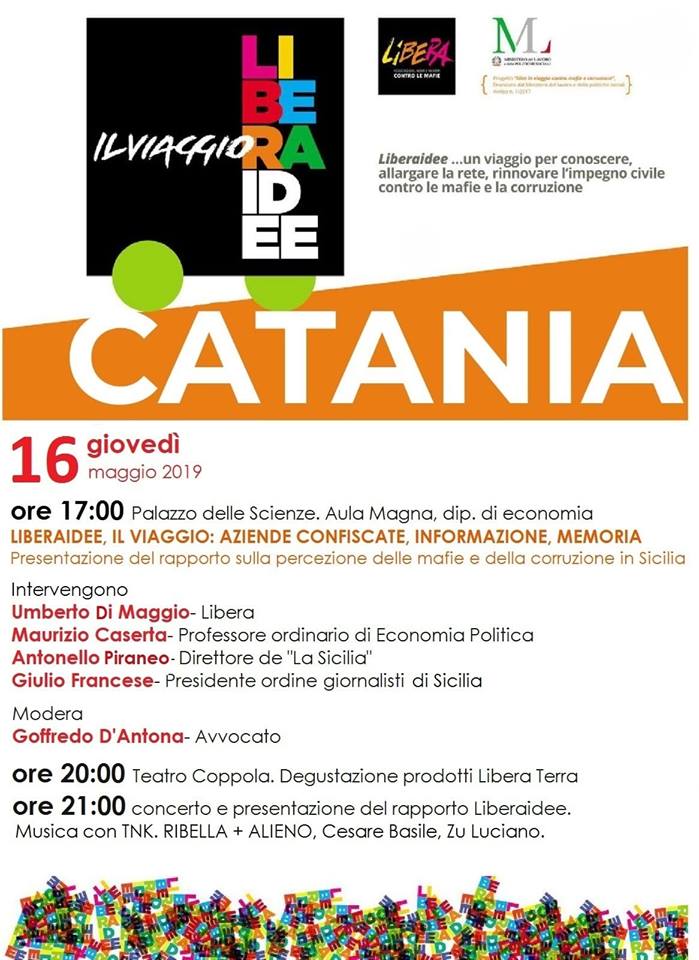 Il viaggio Libera Idee a Catania