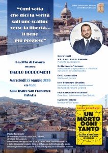 Locandina Incontro con Paolo Borrometi