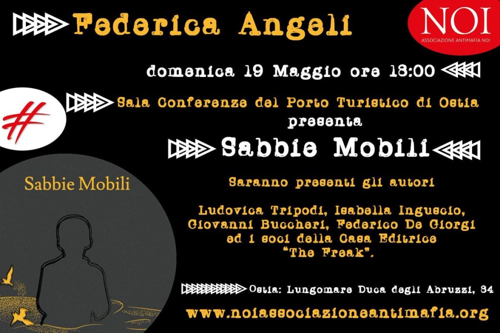 “Leggiamoci”, Federica Angeli presenta “Sabbie mobili”