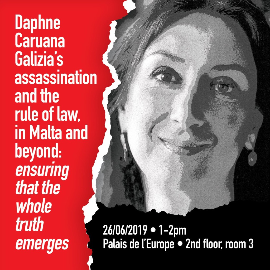 PACE approves report on the assassination of Daphne Caruana Galizia