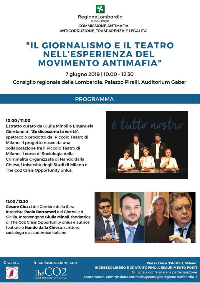 Il giornalismo e il teatro nell’esperienza del movimento antimafia