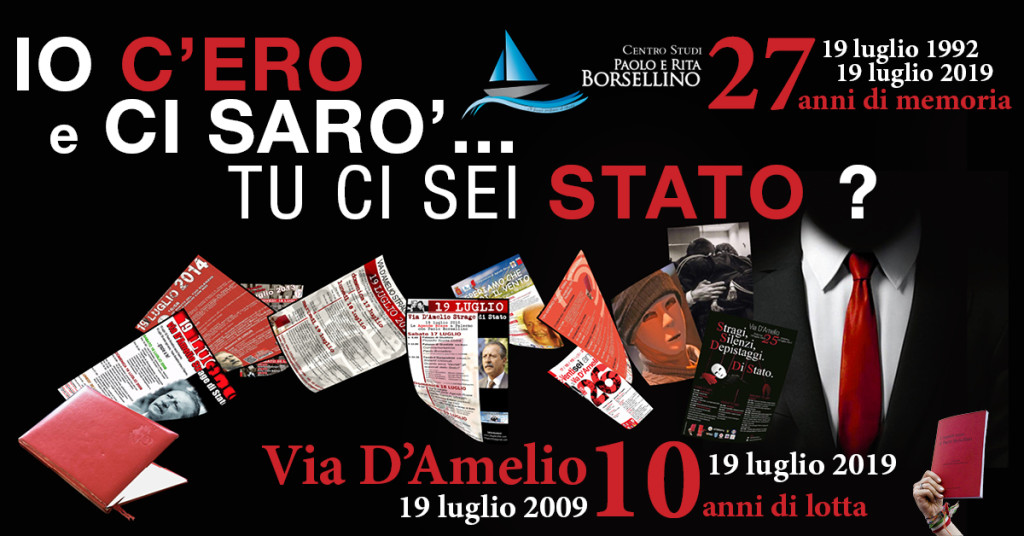 Palermo, 27°anniversario strage di via D’Amelio