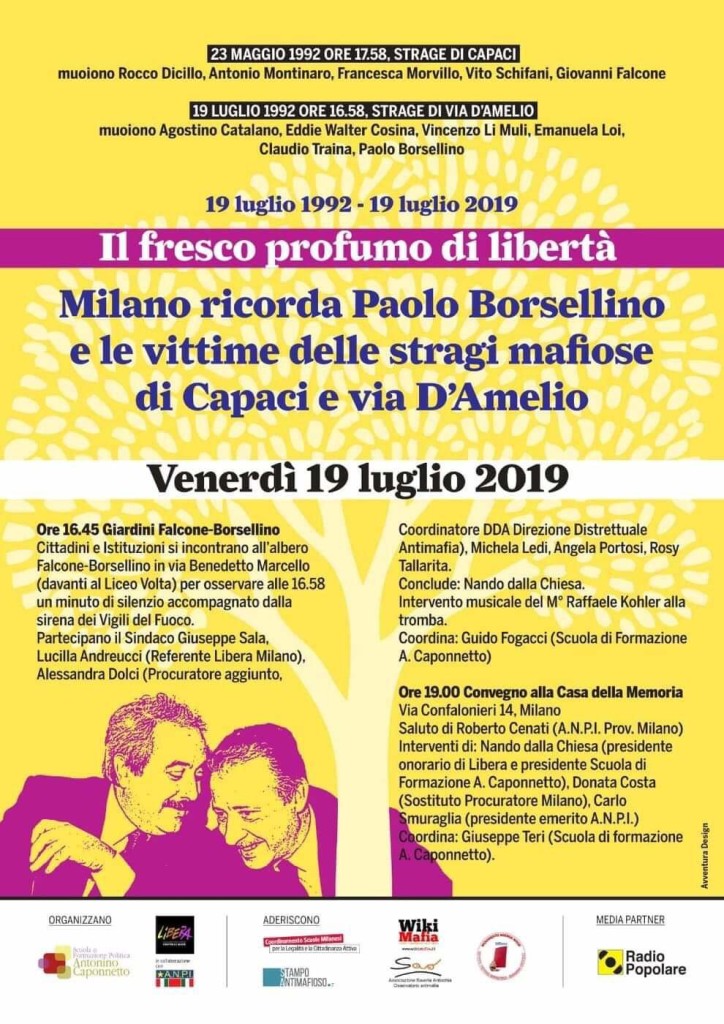 “Il fresco profumo di libertà”, Milano 19 luglio