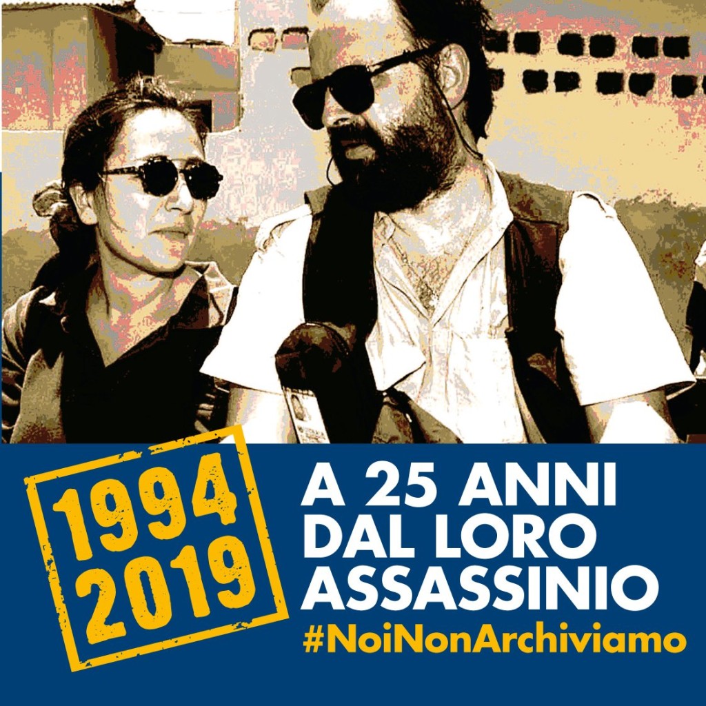 #NoiNonArchiviamo Ilaria Alpi e Miran Hrovatin, 19 e 20 settembre a Roma