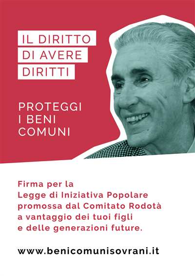 Beni comuni, la legge di iniziativa popolare del Comitato Rodotà