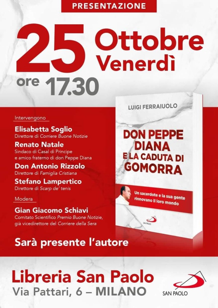 Milano 25 ottobre, “Don Giuseppe Diana e la caduta di Gomorra”