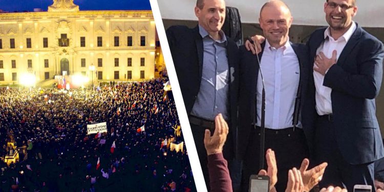 Le due piazze di Malta specchio di un Paese lacerato