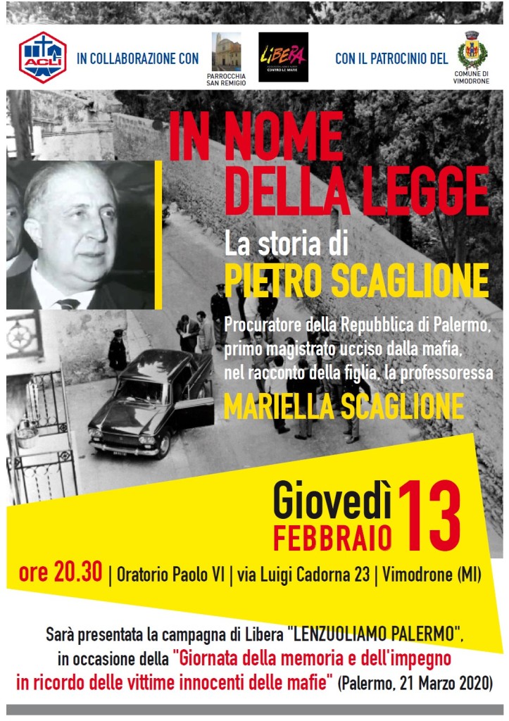 Vimodrone (MI) 13 febbraio, “In nome della legge”
