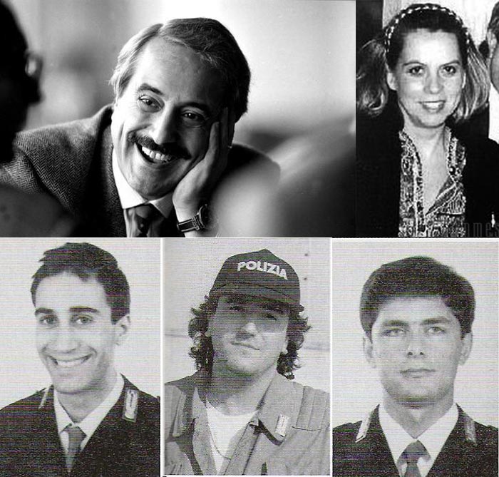 In ricordo di Giovanni Falcone, Francesca Morvillo, Rocco Dicillo, Antonio Montinaro, Vito Schifani