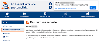 La destinazione delle imposte