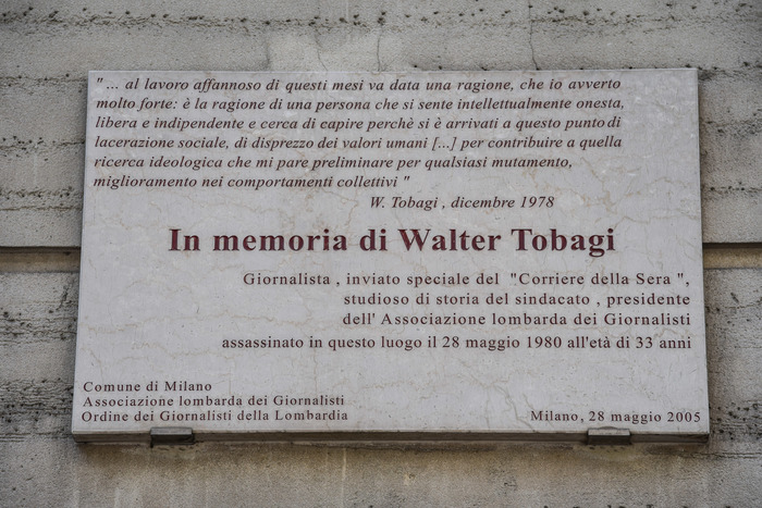 Il ricordo di Walter Tobagi 40 anni dopo
