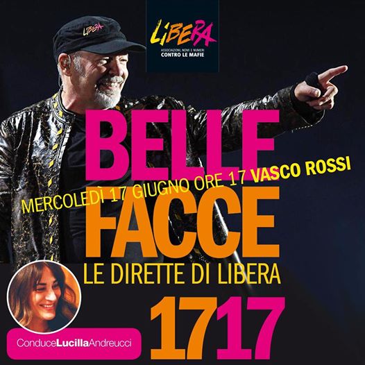 Vasco Rossi ospite eccezionale di “Belle Facce” mercoledì 17 giugno