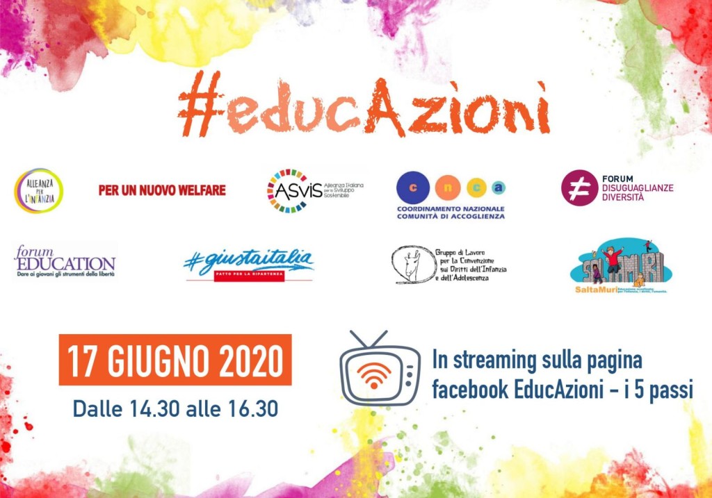 #Educazioni – Nove reti e cinque passi per contrastare la povertà educativa