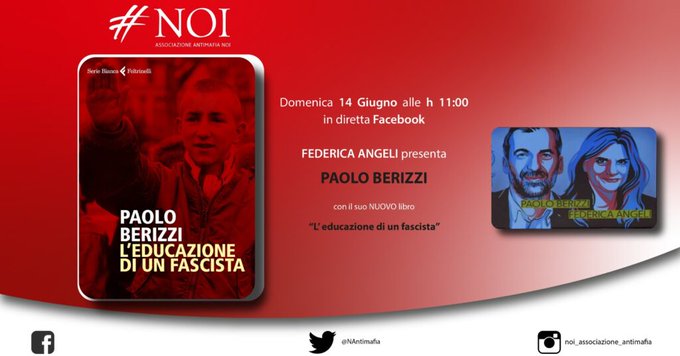 Domenica 14 giugno, Federica Angeli intervista Paolo Berizzi