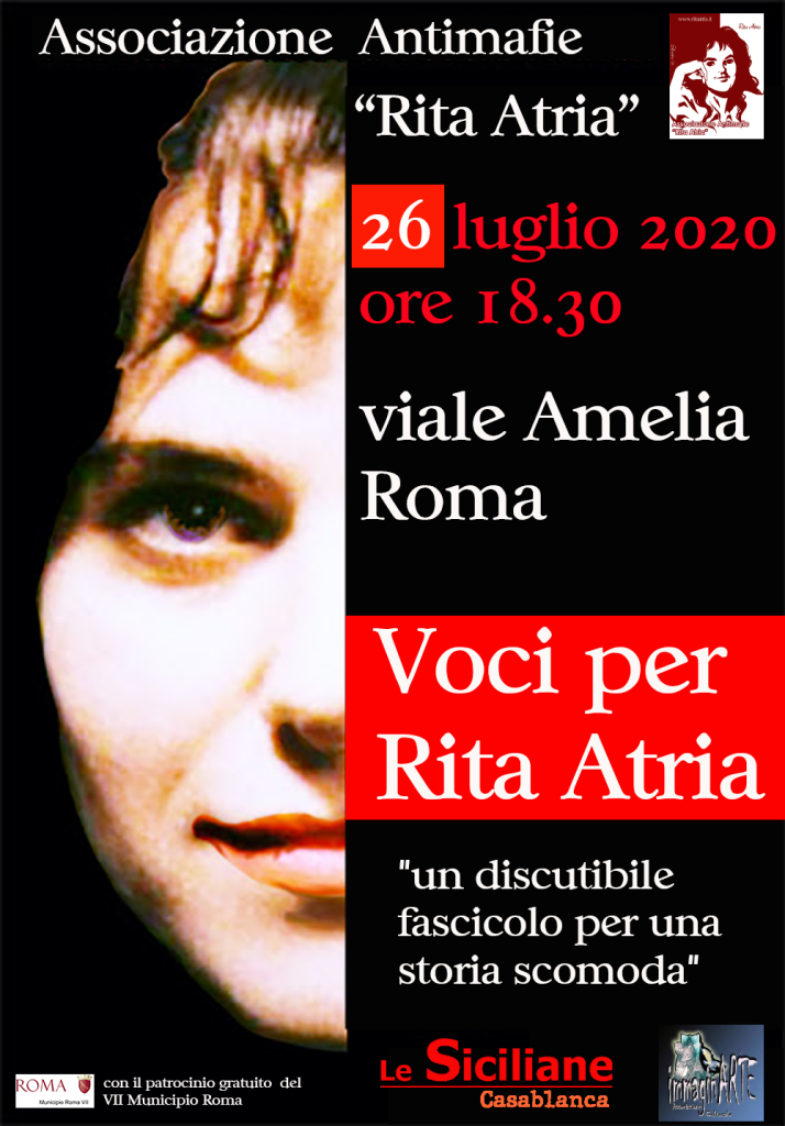 In Memoria di Rita Atria – Roma, 26 Luglio